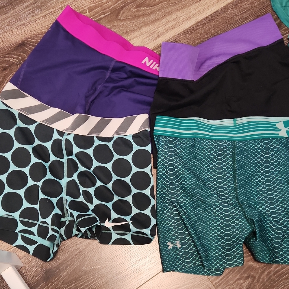 Nike Pro Light Blue Athletic Shorts